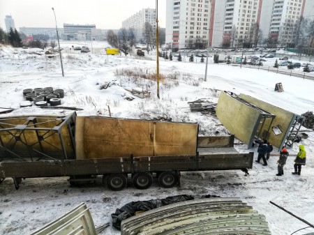 Для Соборной мечети привезли конструкции главного купола.