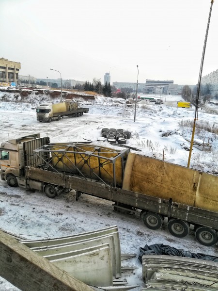 Для Соборной мечети привезли конструкции главного купола.