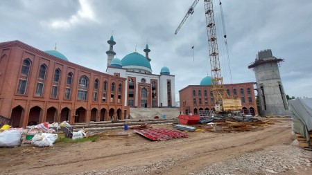 Ход строительства Соборной мечети.